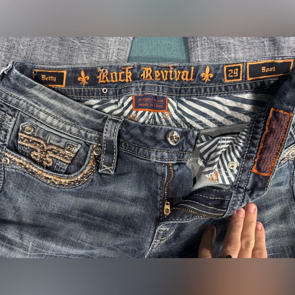Rock Revival Blue Boot Cut Jeans